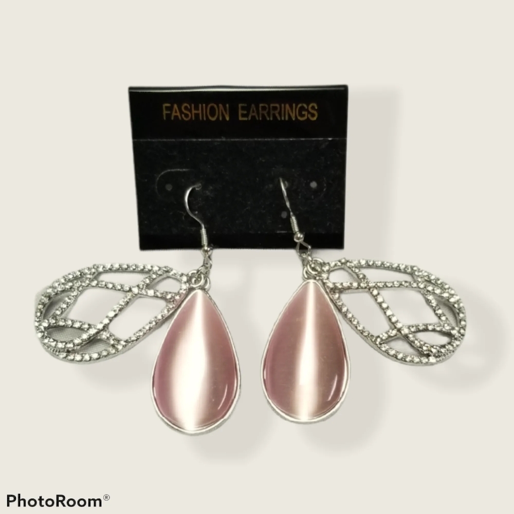 Crawling With Couture Pink Earring - Picture 6 of 7
